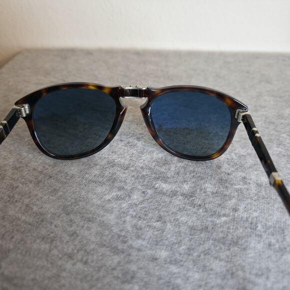 Authentic PERSOL 714 SUNGLASSES 24/S3 Havana Polarized Lens Steve McQueen 54-21 - Picture 13 of 16